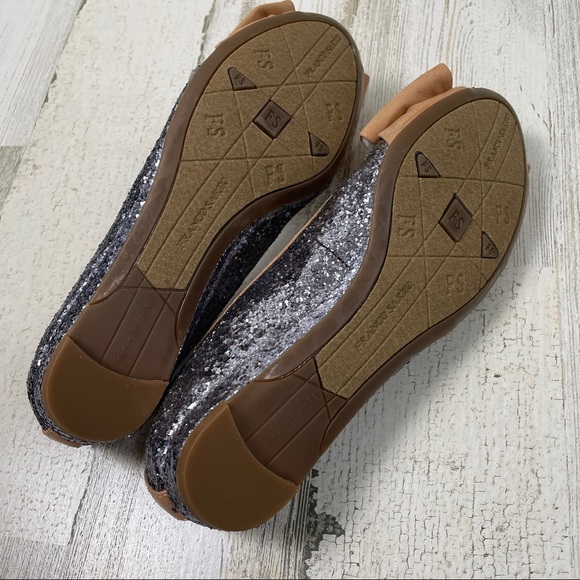 Franco Sarto Artisan glitter leather bow flats - Picture 9 of 9